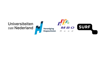 logo's UNL VH MBO Raad SURF