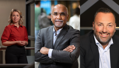 Pamela, Vinod, Patrick bijgesneden nieuwe foto Pamela