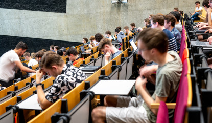 Volle collegezaal