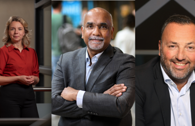 Pamela, Vinod, Patrick bijgesneden nieuwe foto Pamela