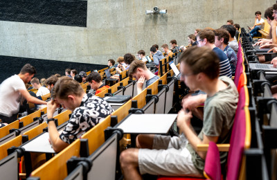 Volle collegezaal